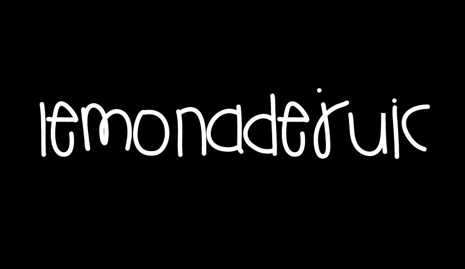 LemonadeJuice font big