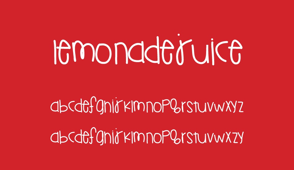 LemonadeJuice font