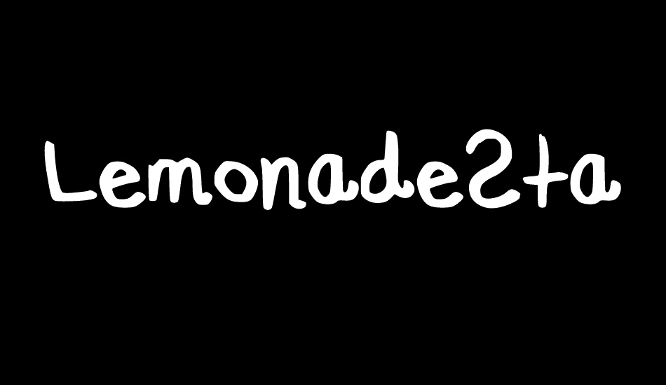 LemonadeStand font big