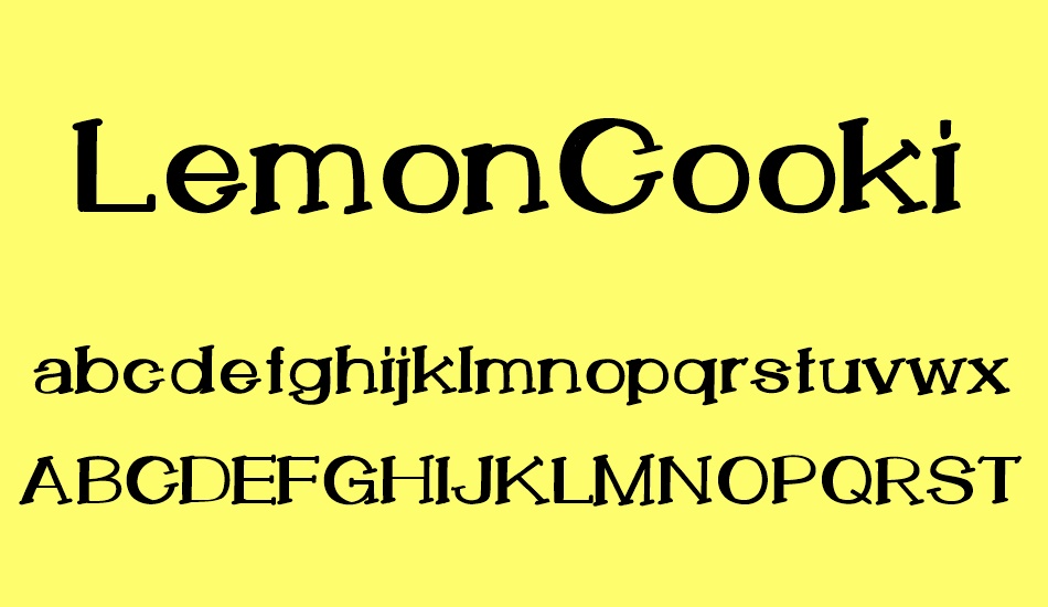 LemonCookieBold font