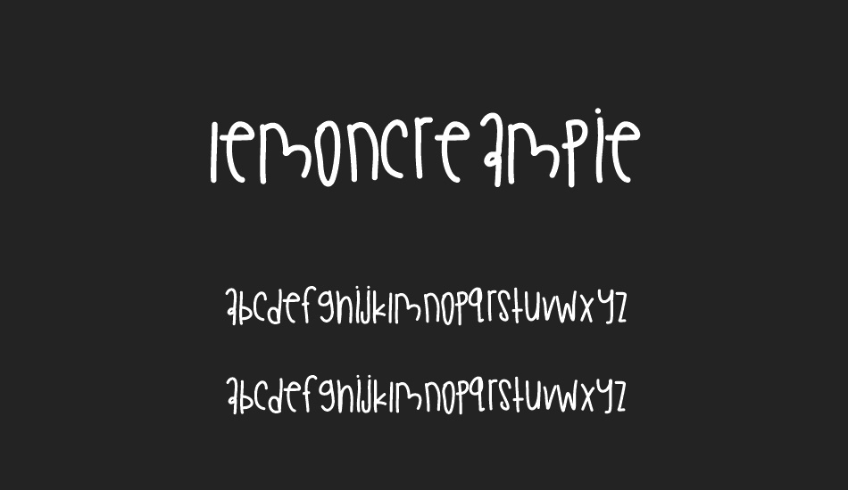 LemonCreamPie font