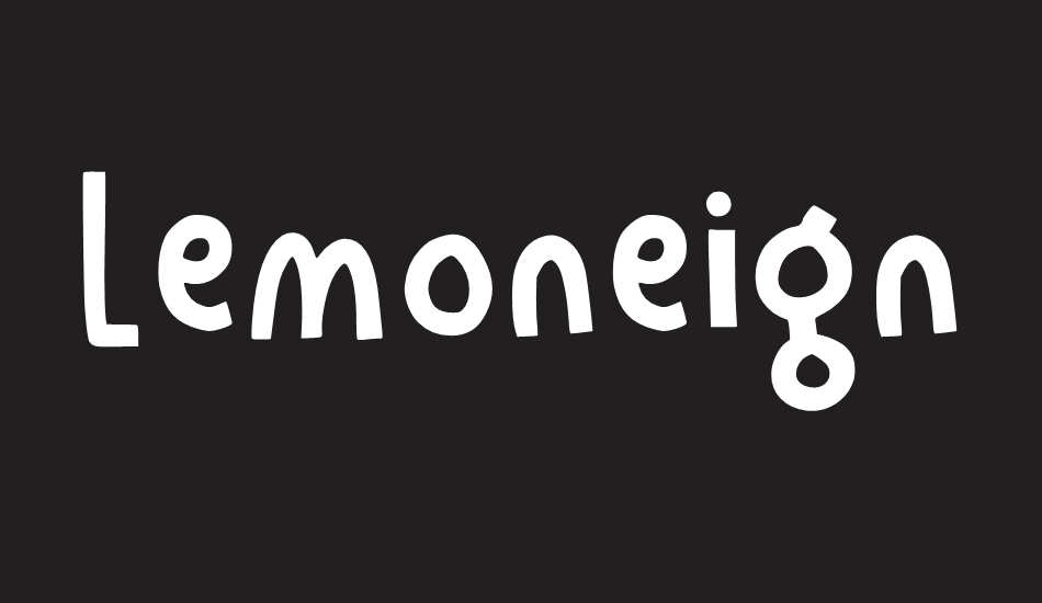 Lemoneign font big