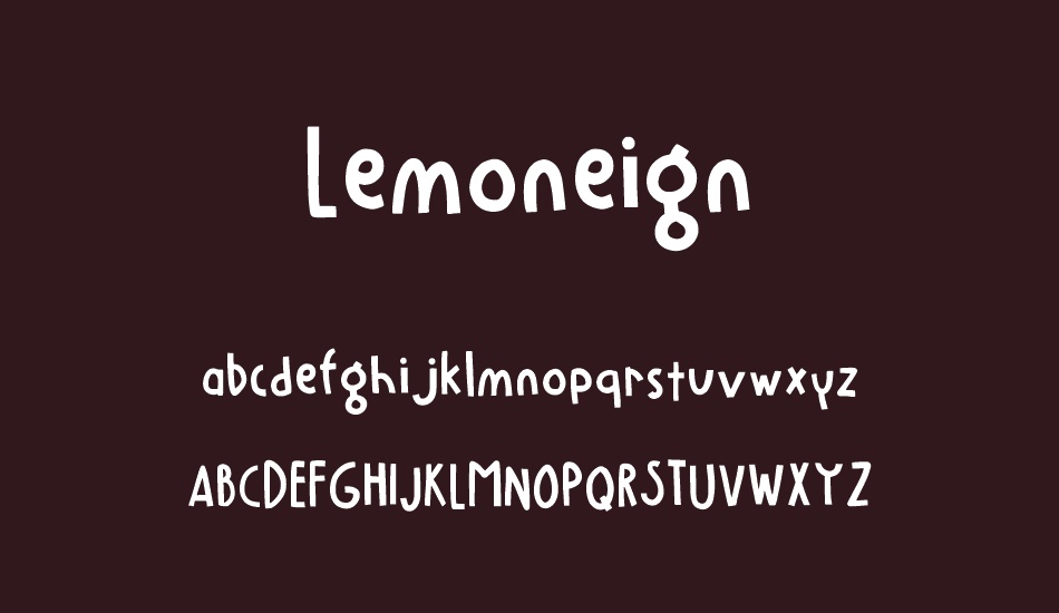 Lemoneign font