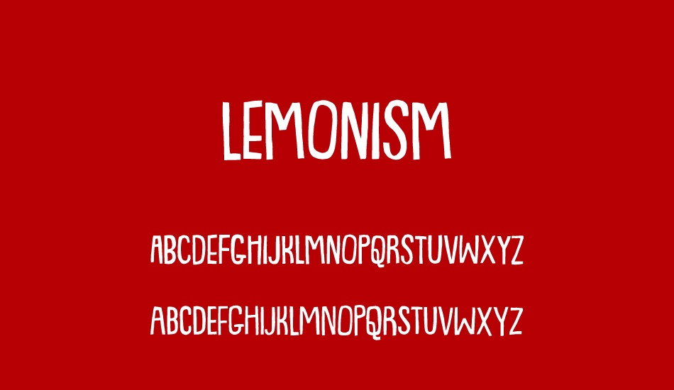 Lemonism DEMO font