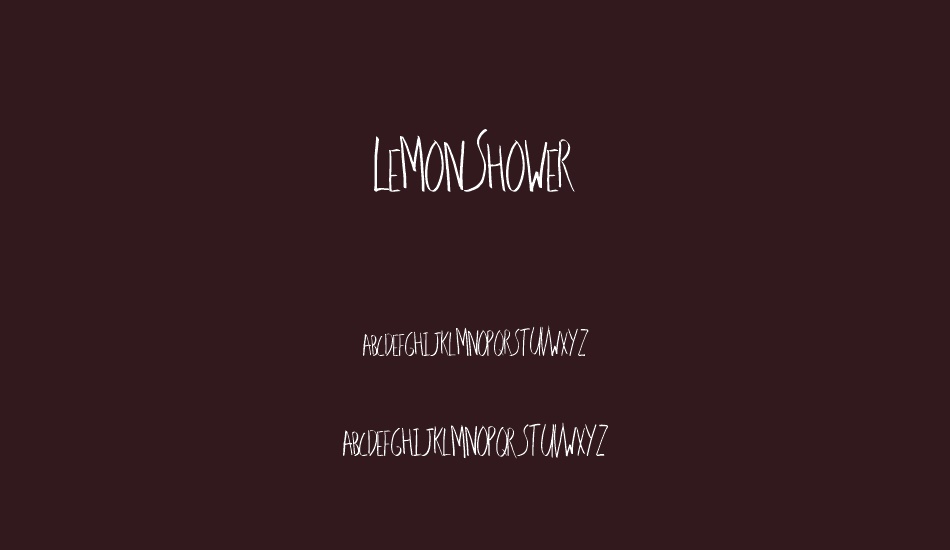 LemonShower font