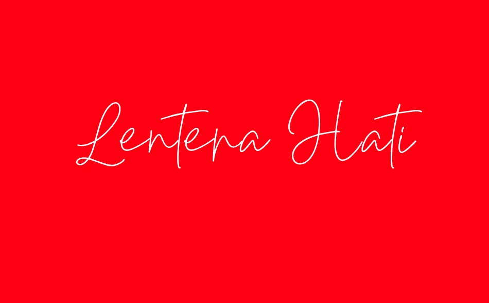 Lentera Hati font big