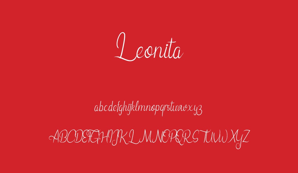 leonita-demo font