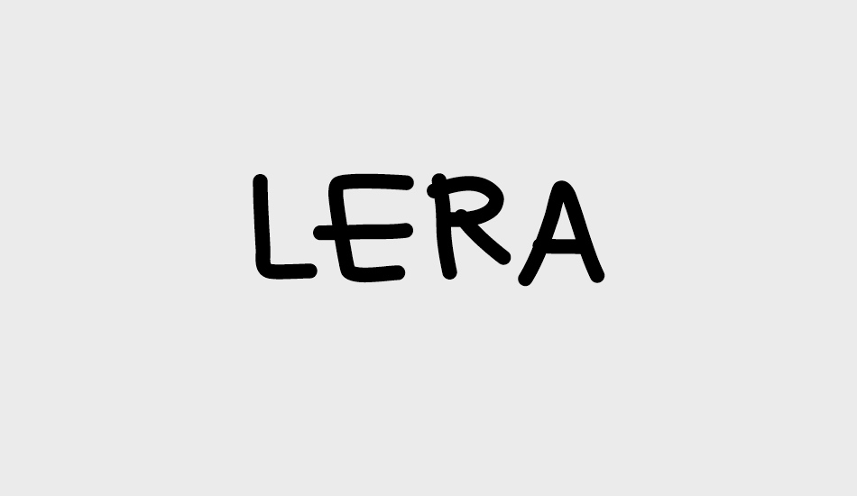 LERA font big