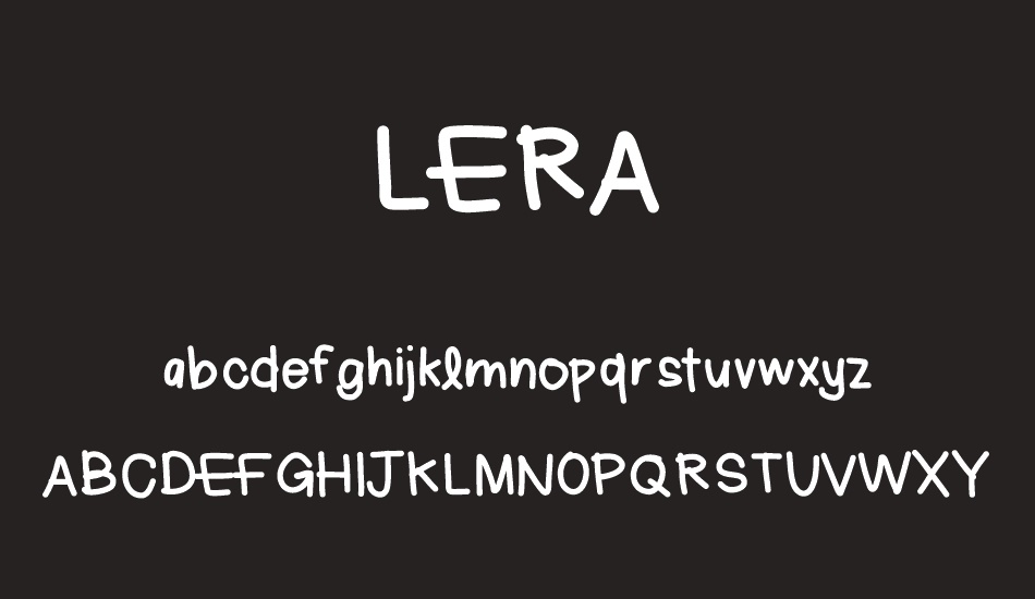 LERA font