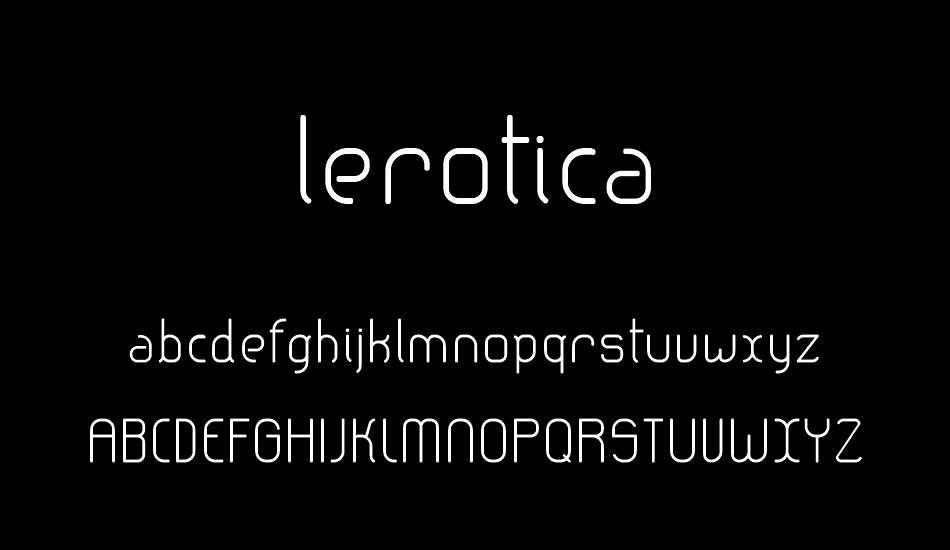 lerotica font