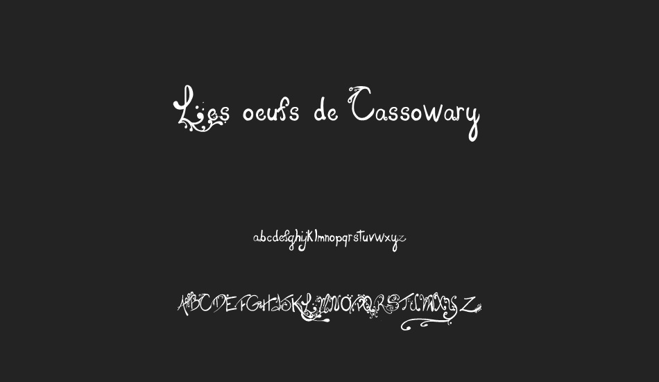 Les oeufs de Cassowary font