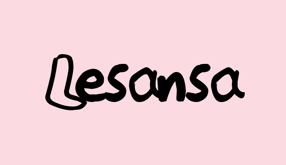 Lesansa font big