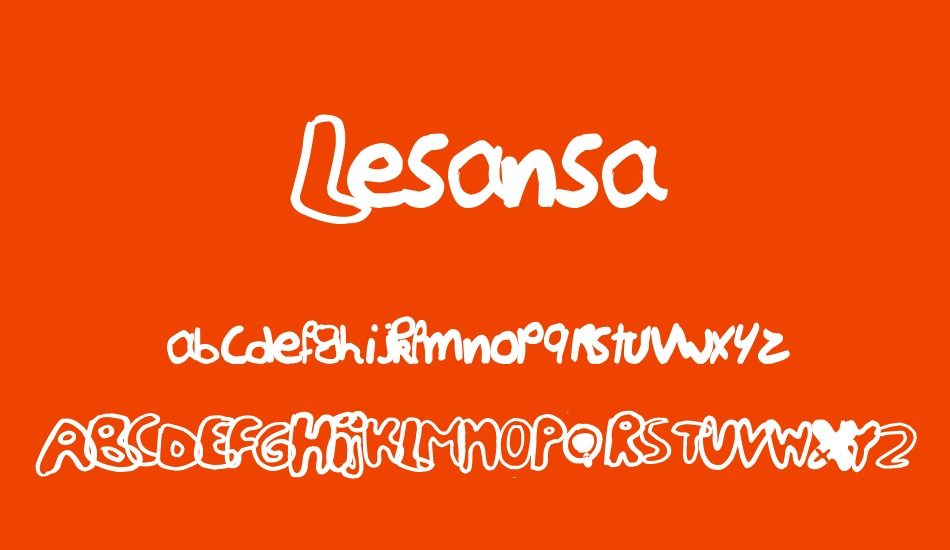 Lesansa font