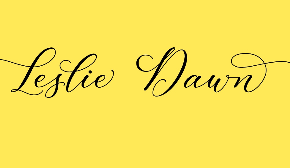 Leslie Dawn font big