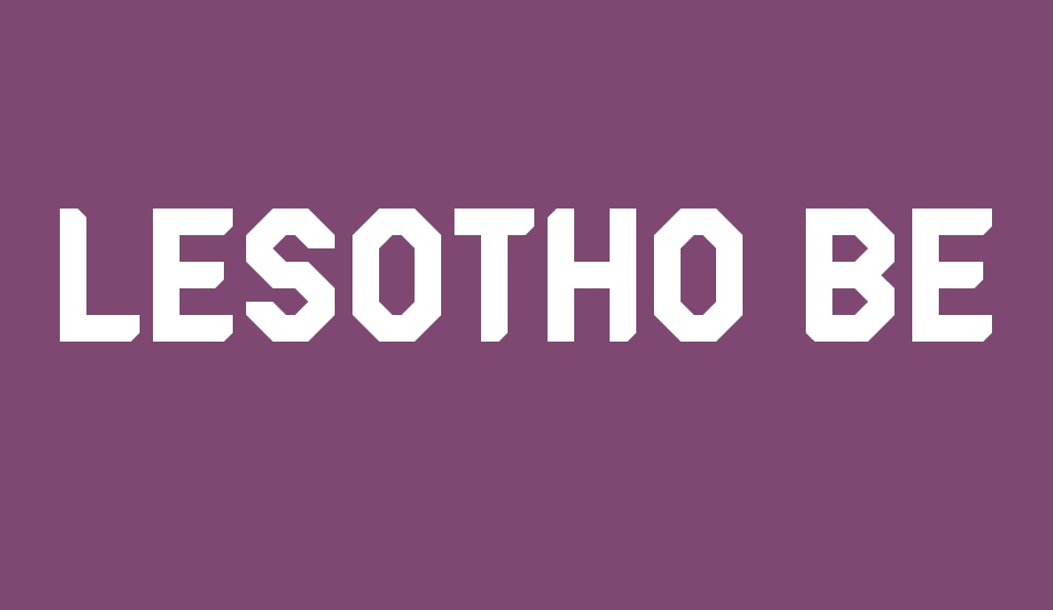 Lesotho Beach font big