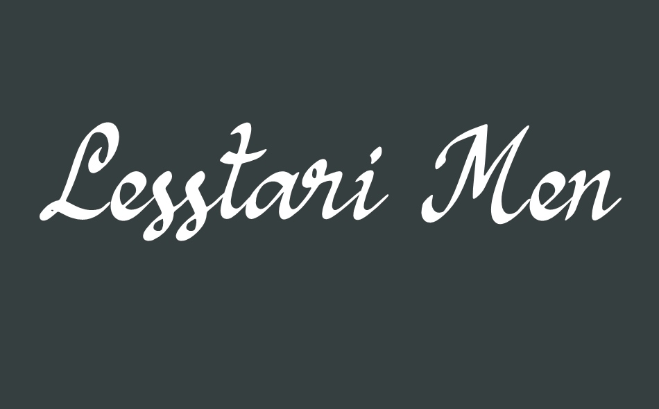 Lesstari Menandy font big