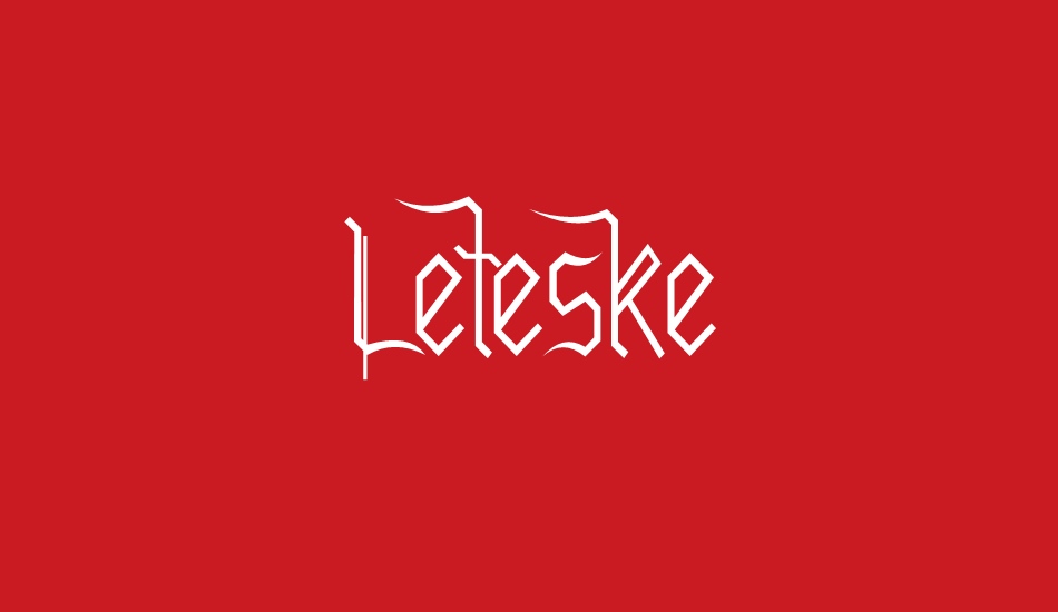 Leteske font big