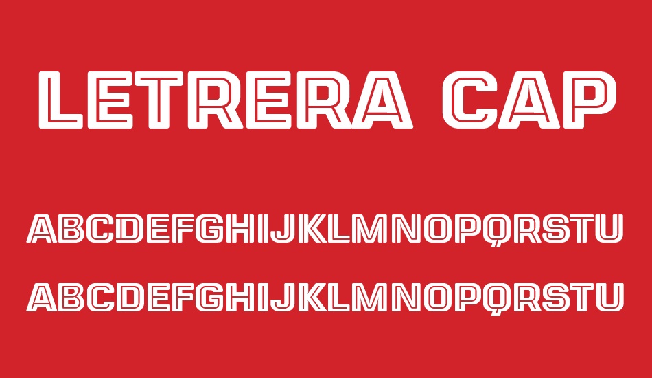 LETRERA CAPS font