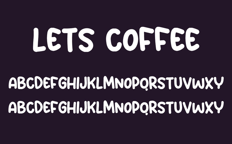 Lets Coffee font