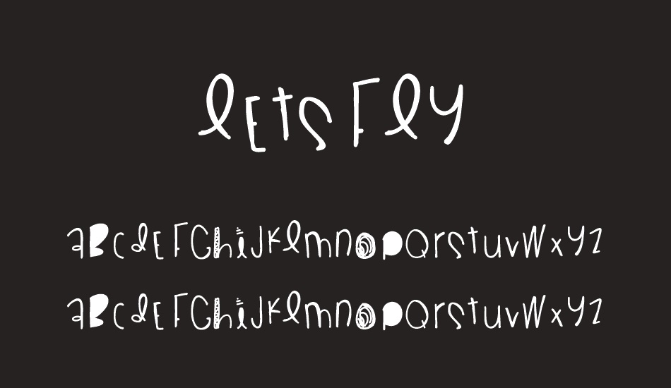 LetsFly font