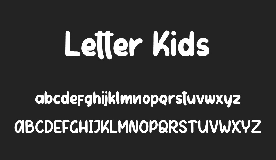 Letter Kids font