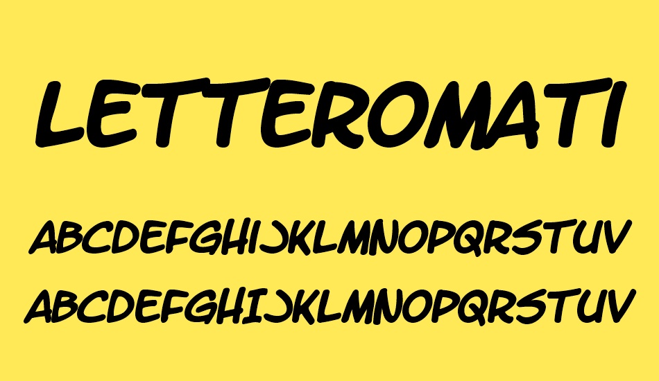 LetterOMatic! font