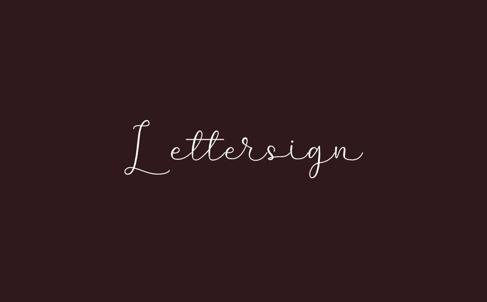 Lettersign font big