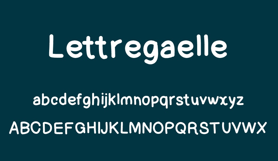 Lettregaelle font