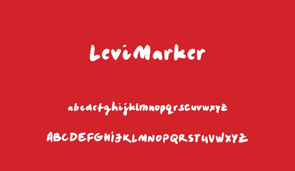 LeviMarker font