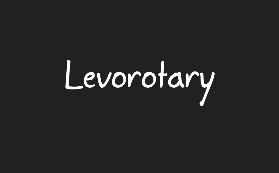 Levorotary font big