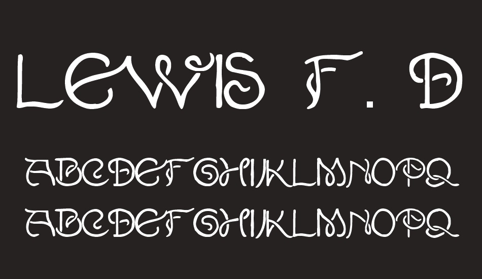 Lewis F. Day 191 font