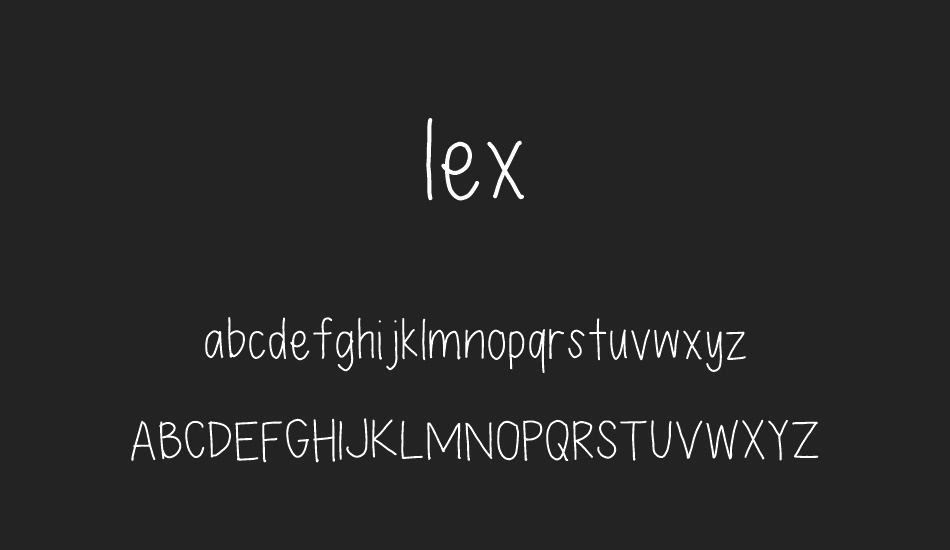 lex font