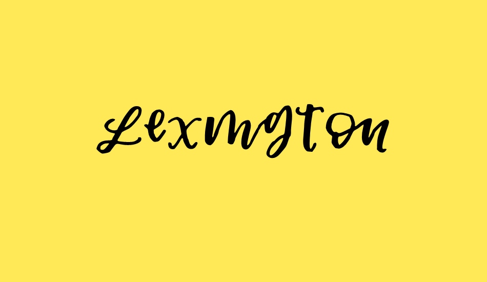 Lexington font big