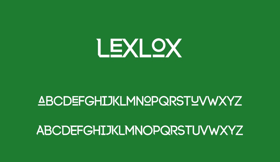 Lexlox font