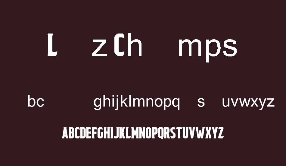 Lez Champs font