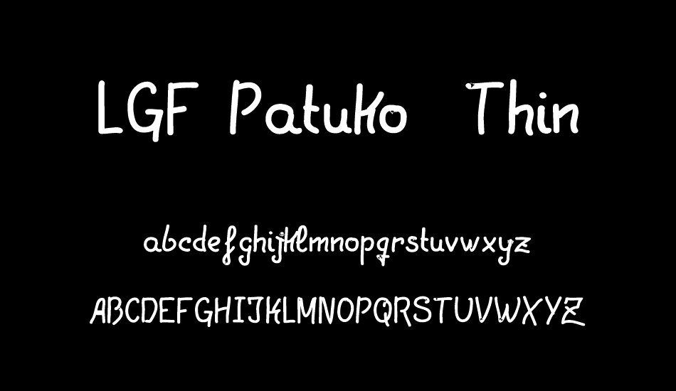 LGF Patuko Thin font