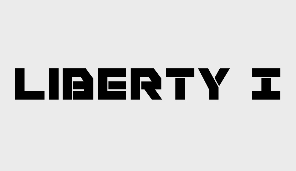 Liberty Island font big