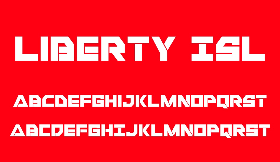 Liberty Island font