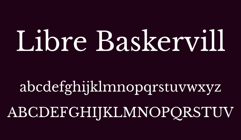 baskerville typeface
