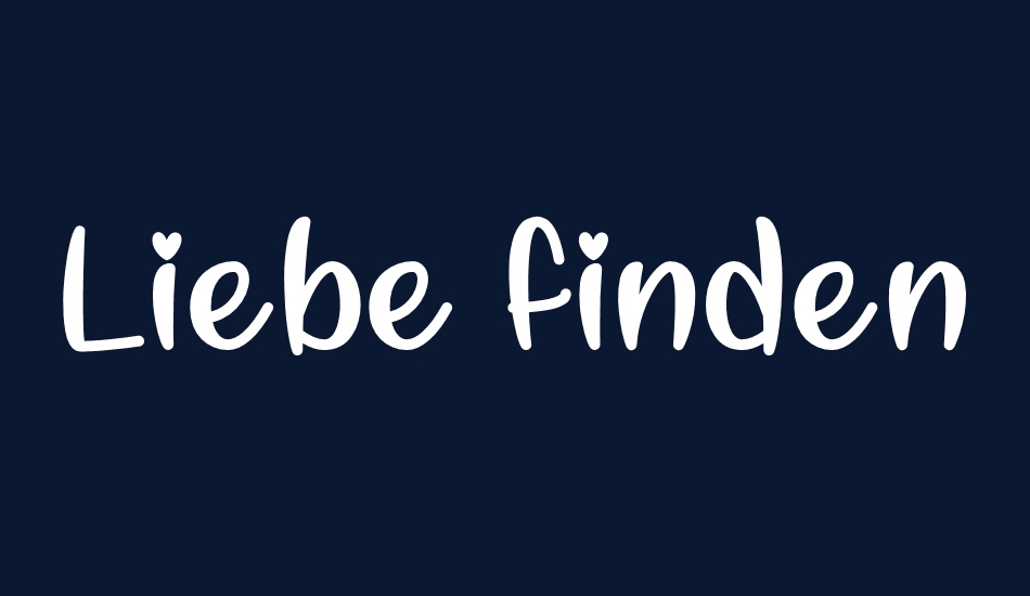 Liebe finden font big