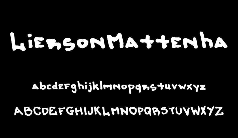 LiersonMattenhauer font