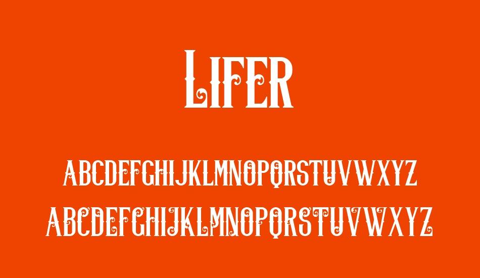 Lifer font