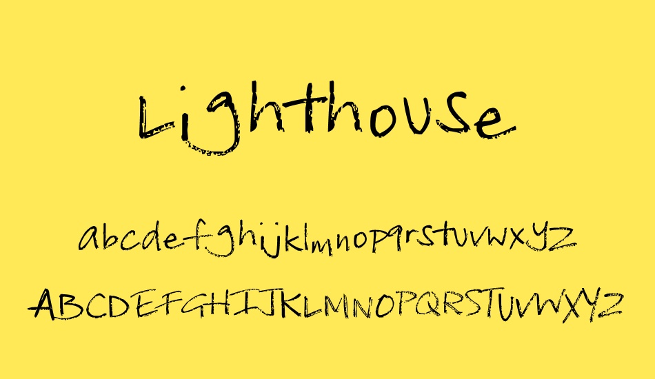 Lighthouse font