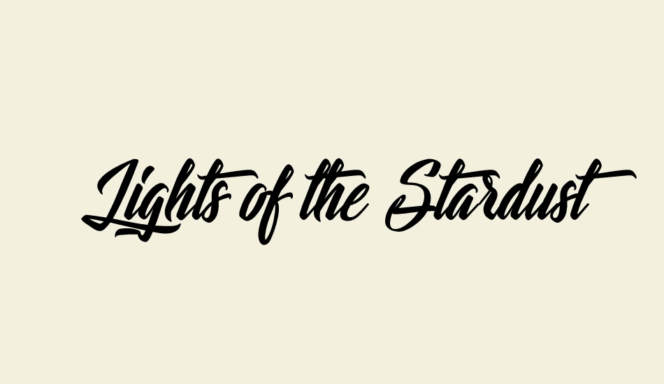 Lights of the Stardust font big