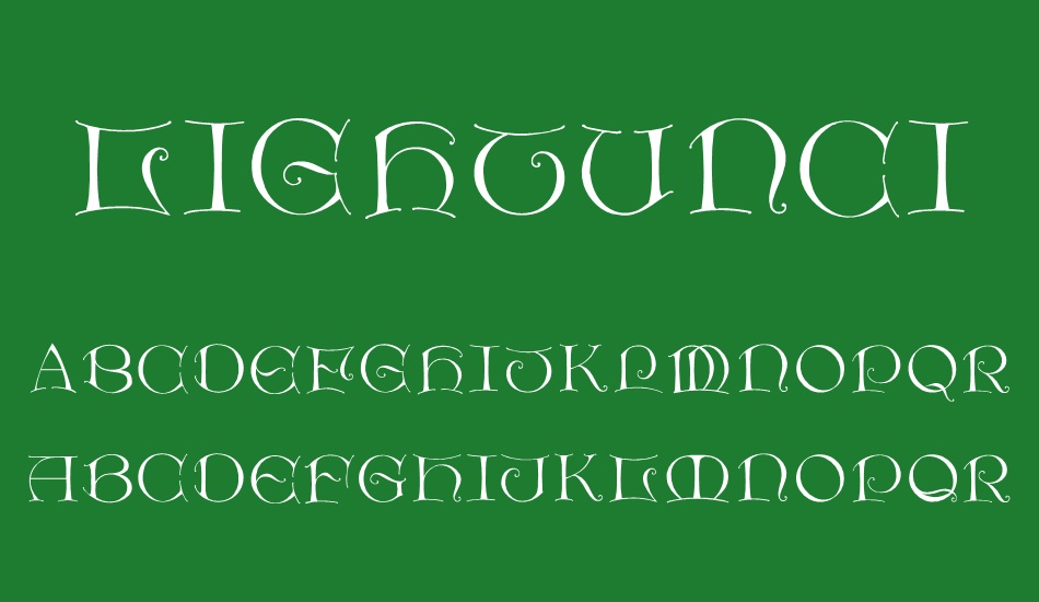 LightUnciale font