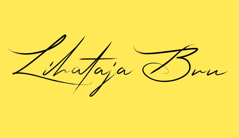 lihataja-brush font big