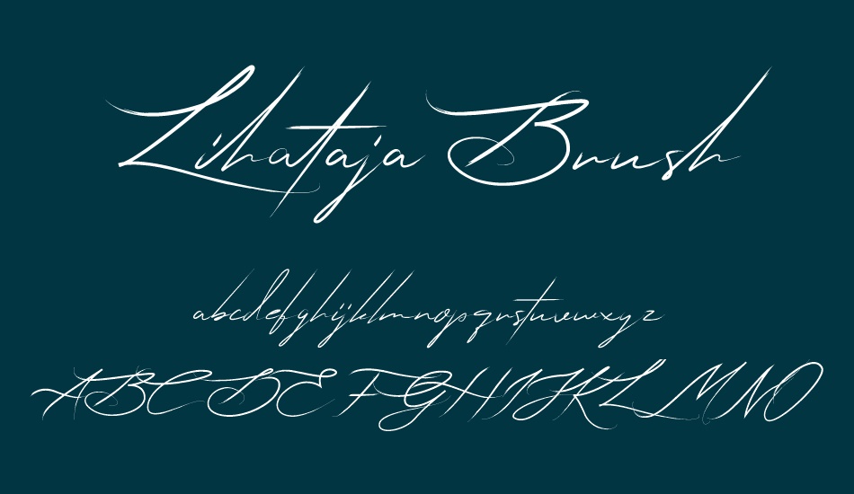 lihataja-brush font