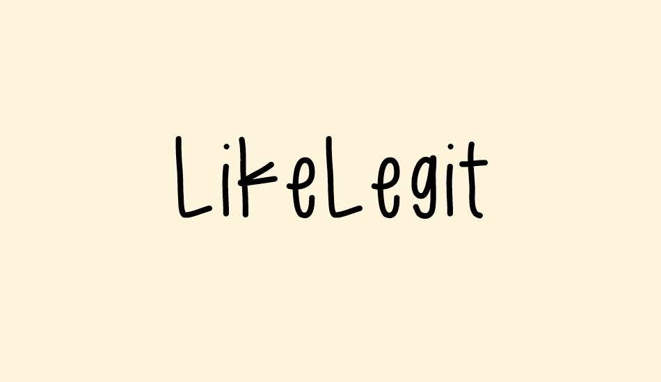 LikeLegit font big