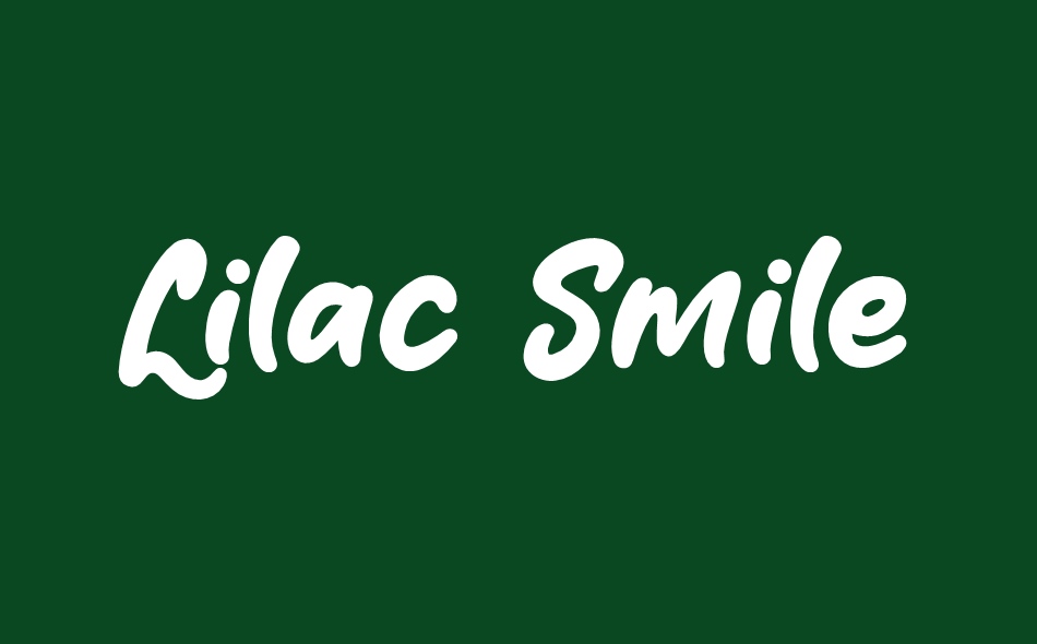 Lilac Smile font big