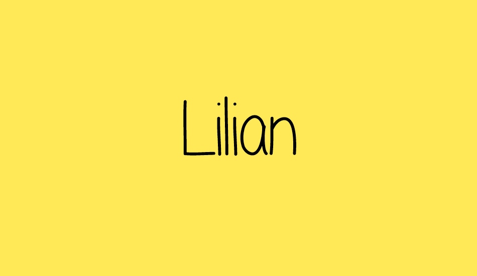 Lilian font big